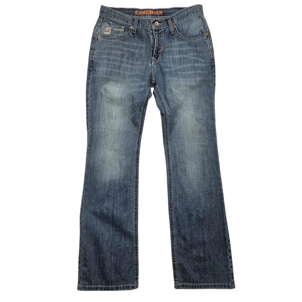 Cinch Ian Jeans Mens 31x32 Blue Slim Bootcut Medium Wash Denim